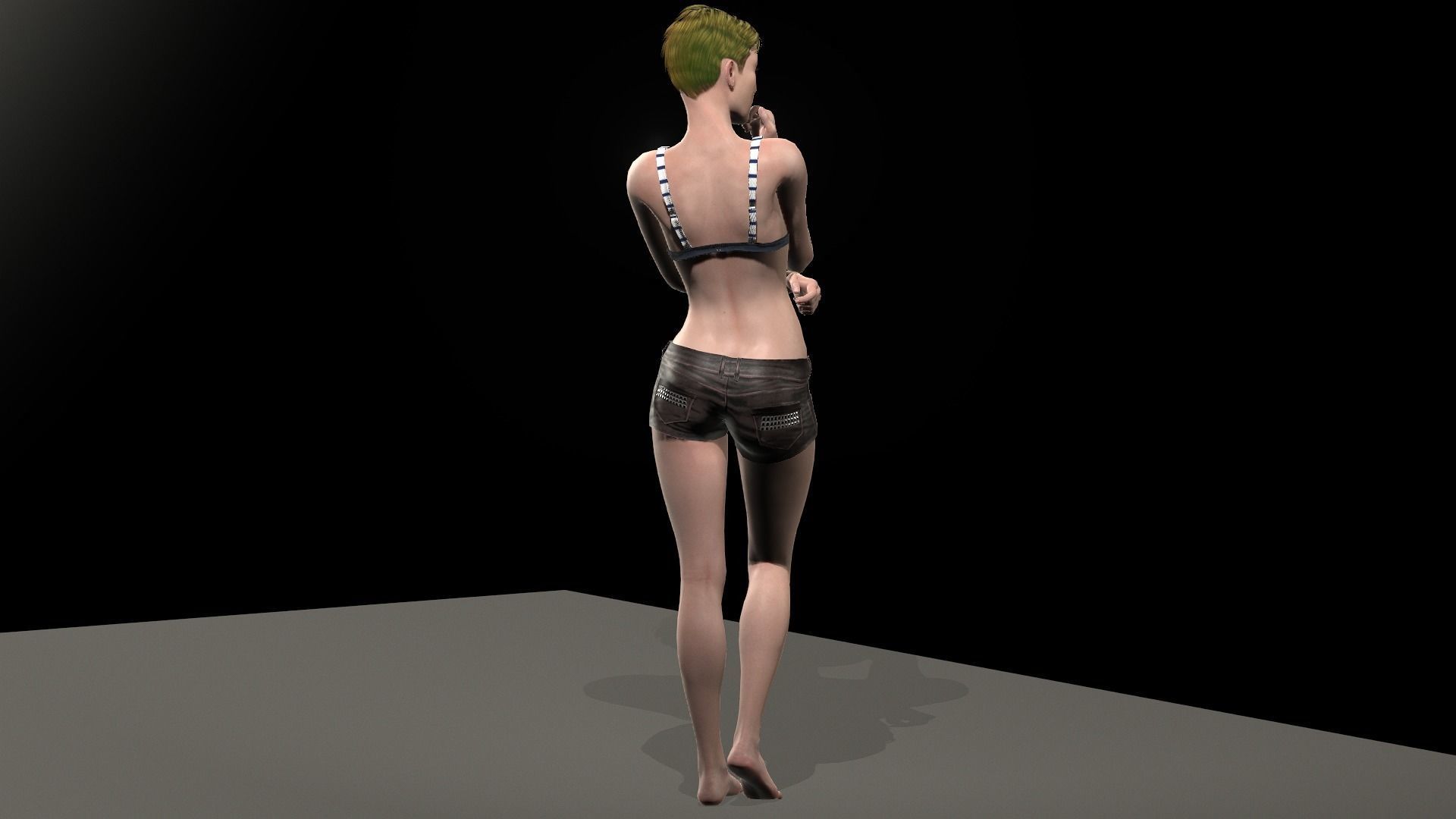 Jenna Walker Low-poly 3D model_6