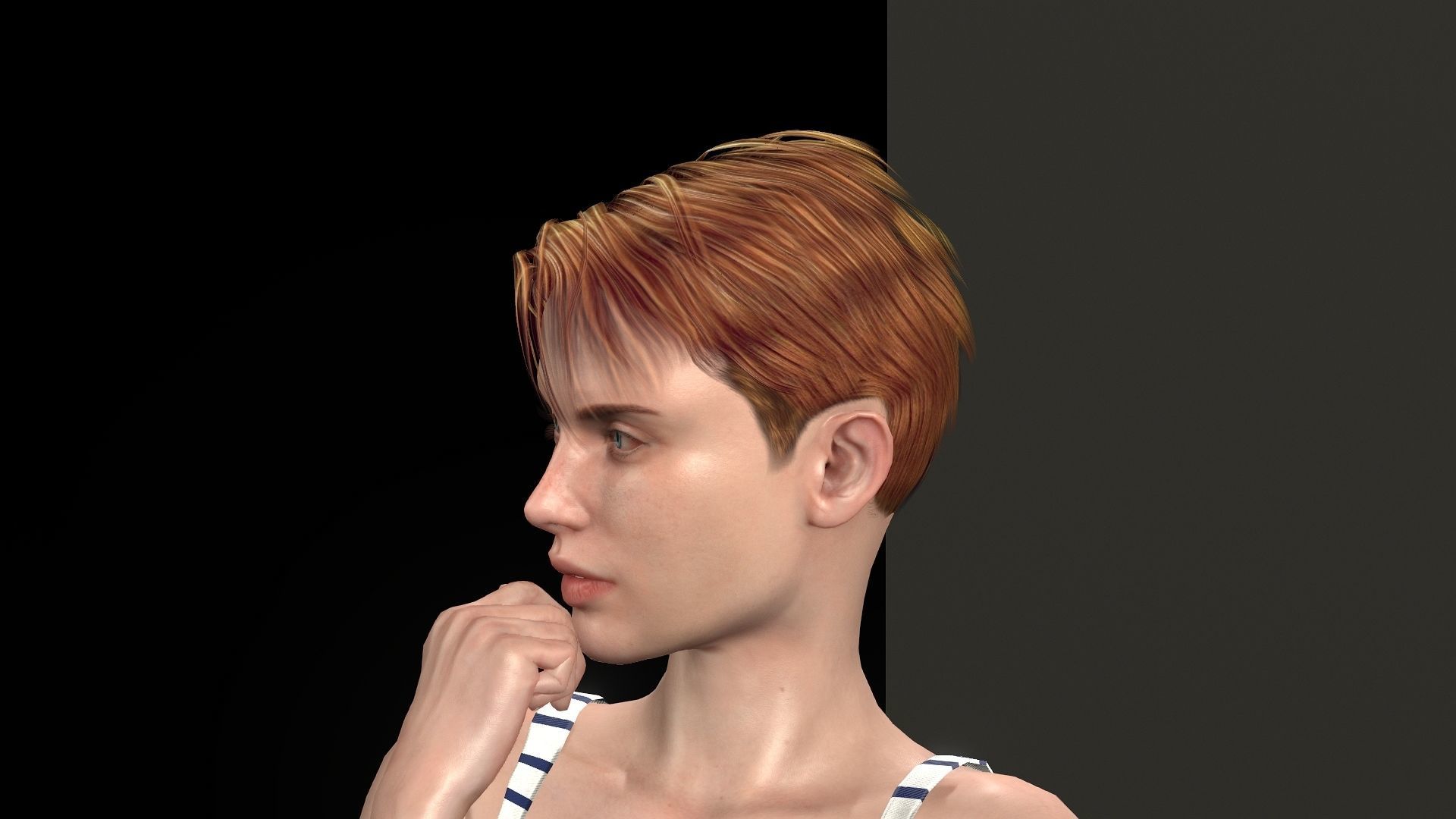 Jenna Walker Low-poly 3D model_27