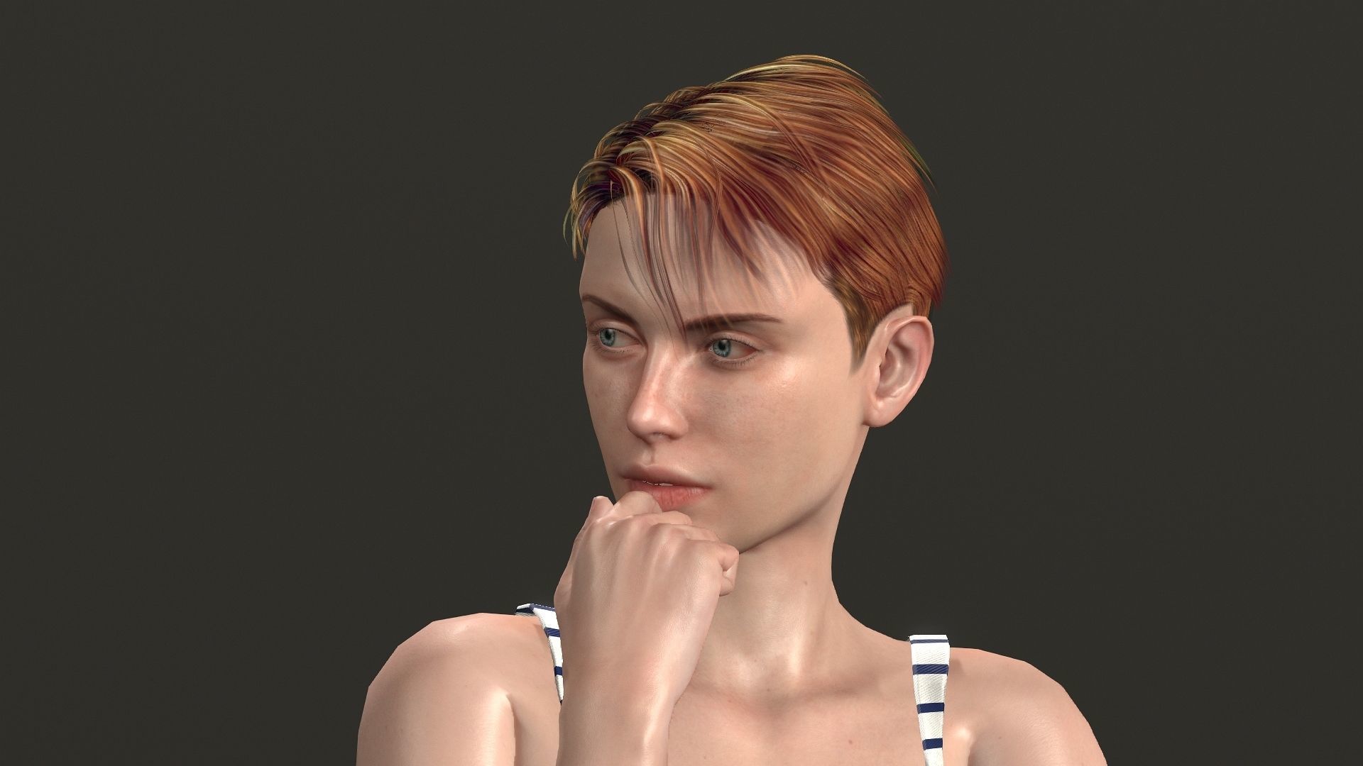 Jenna Walker Low-poly 3D model_28