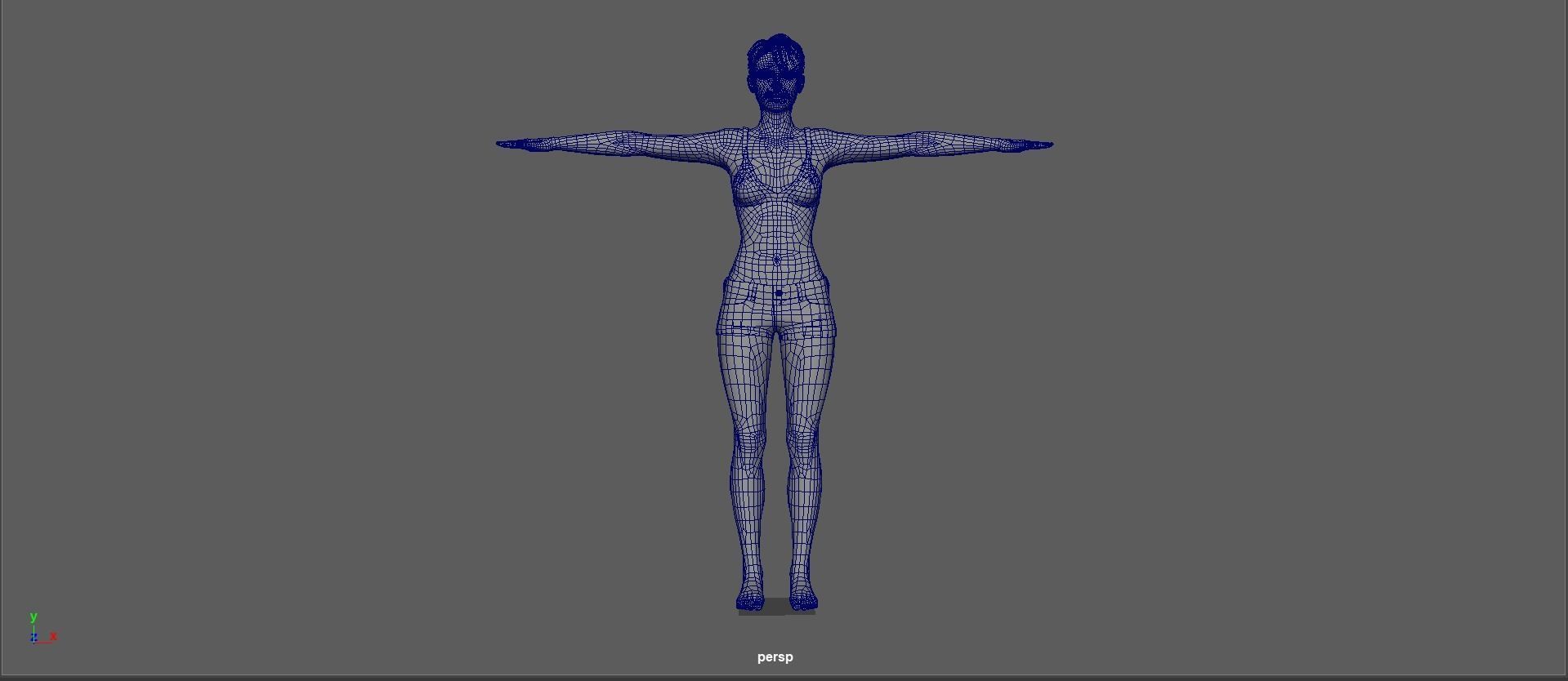 Jenna Walker Low-poly 3D model_34