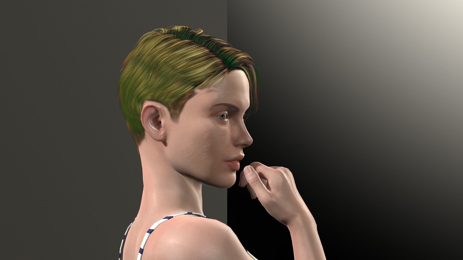 Jenna Walker Low-poly 3D model_20