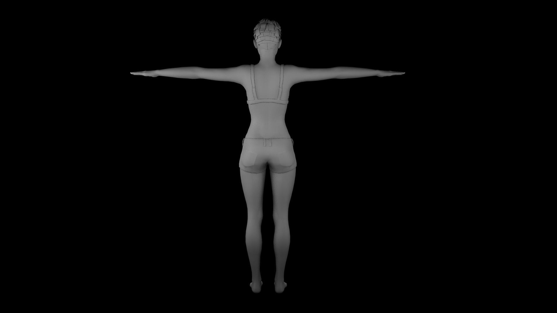 Jenna Walker Low-poly 3D model_32