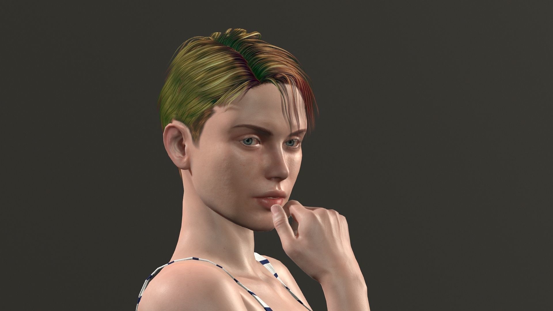 Jenna Walker Low-poly 3D model_19