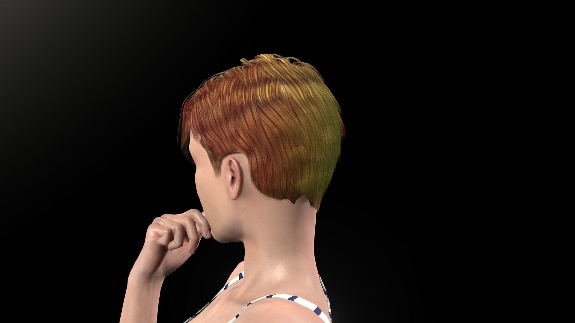 Jenna Walker Low-poly 3D model_26