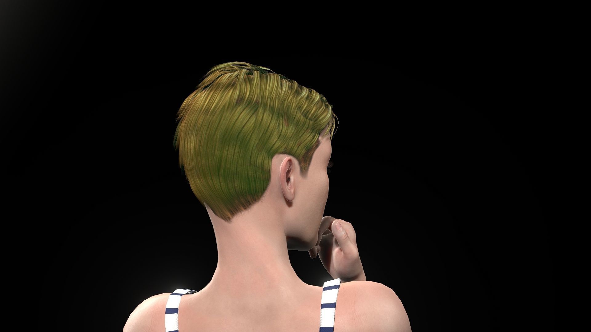 Jenna Walker Low-poly 3D model_23