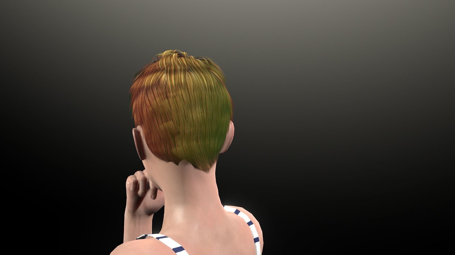 Jenna Walker Low-poly 3D model_25