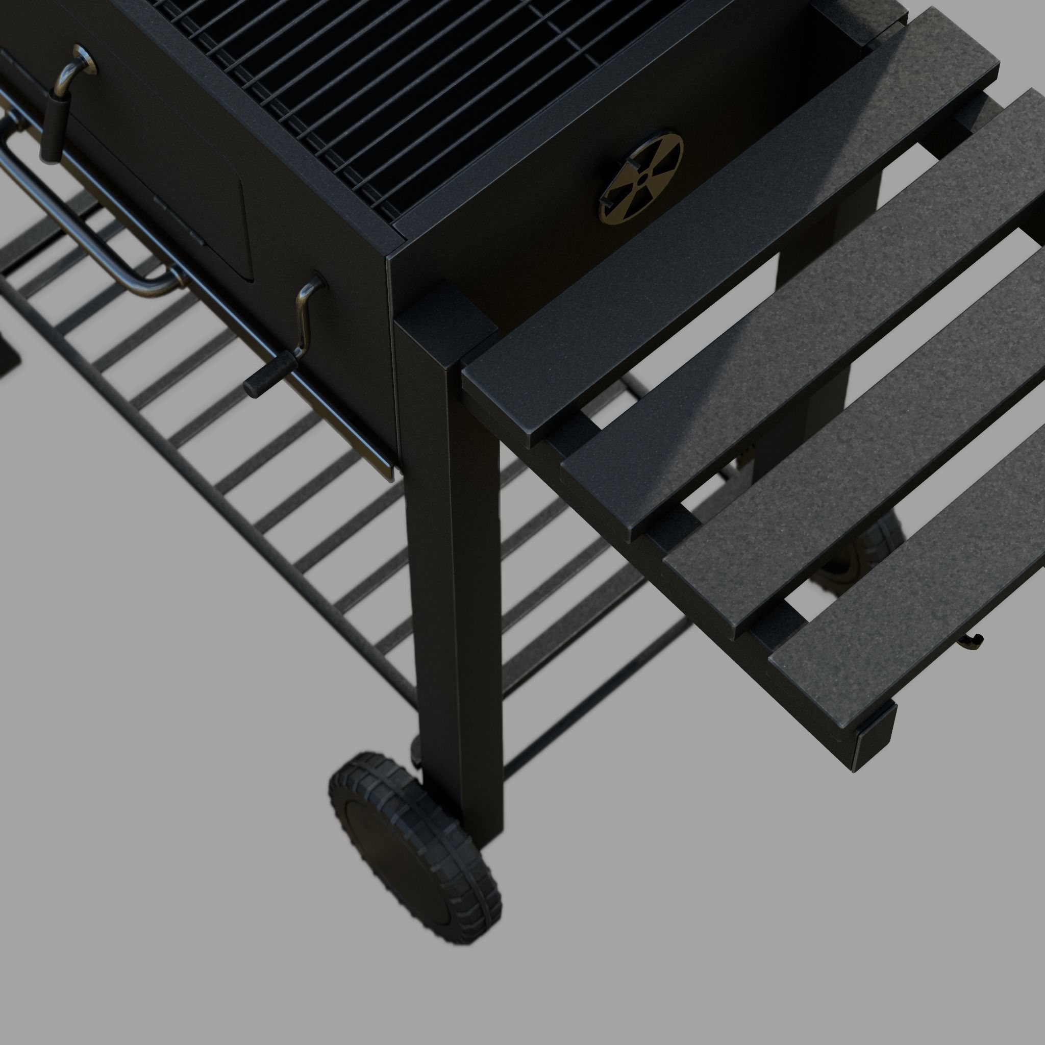 Barbecue Low-poly 3D model_6