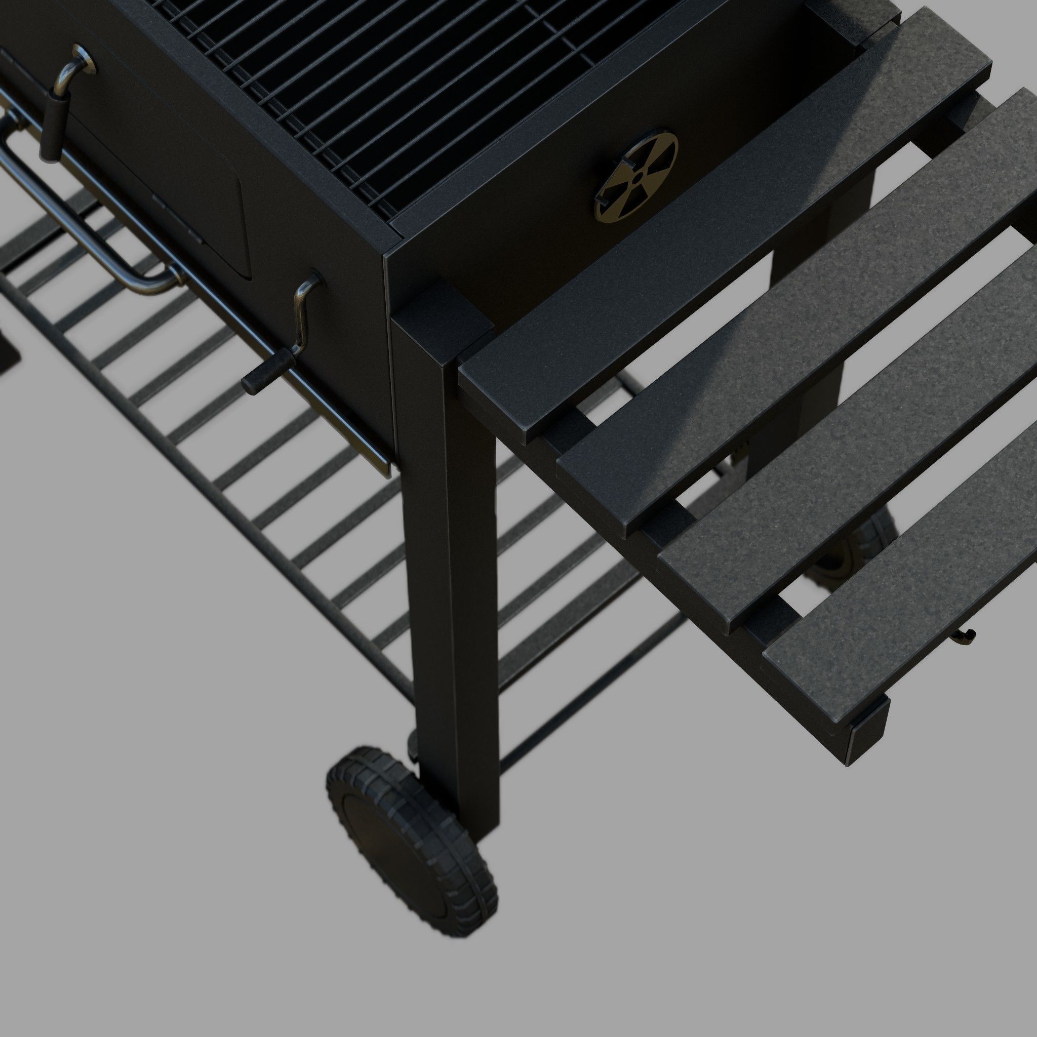 Barbecue Low-poly 3D model_5