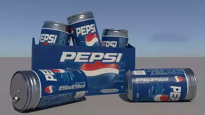 Pespsi Tin 3D Model