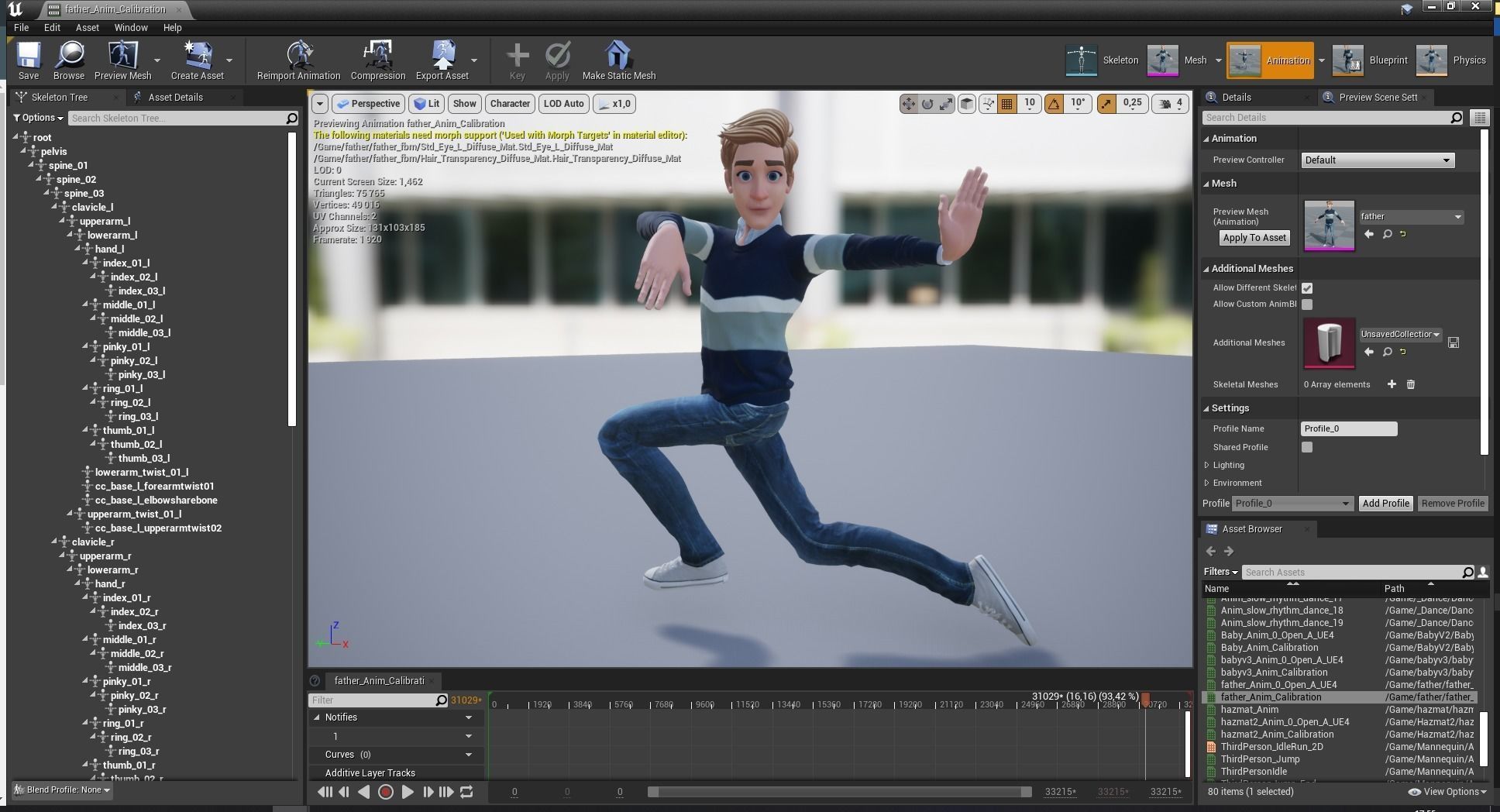 Father Cartoon Man Rigged 3D model RealTime Male 3D toon Low-poly 3D model_37