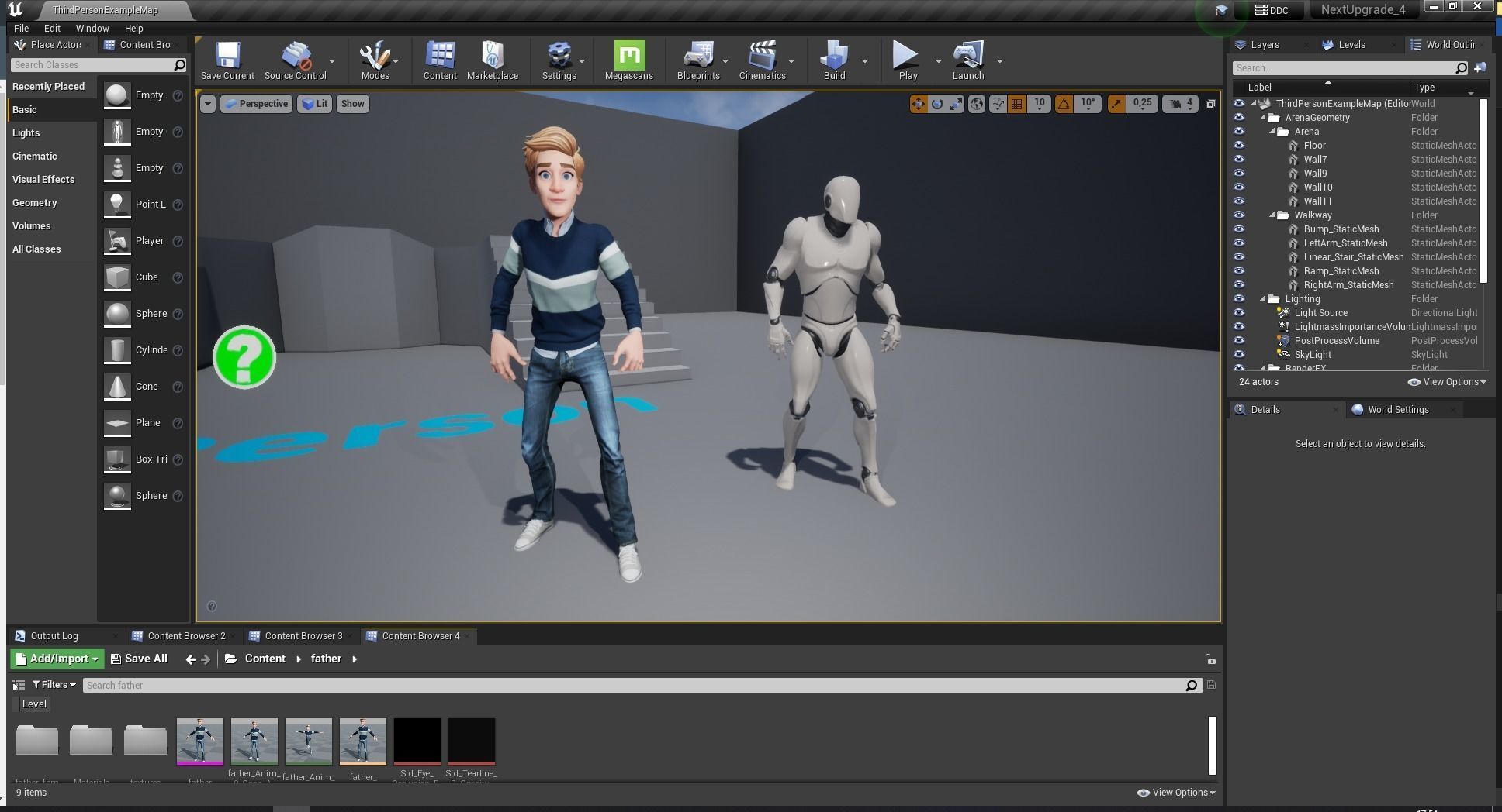 Father Cartoon Man Rigged 3D model RealTime Male 3D toon Low-poly 3D model_35