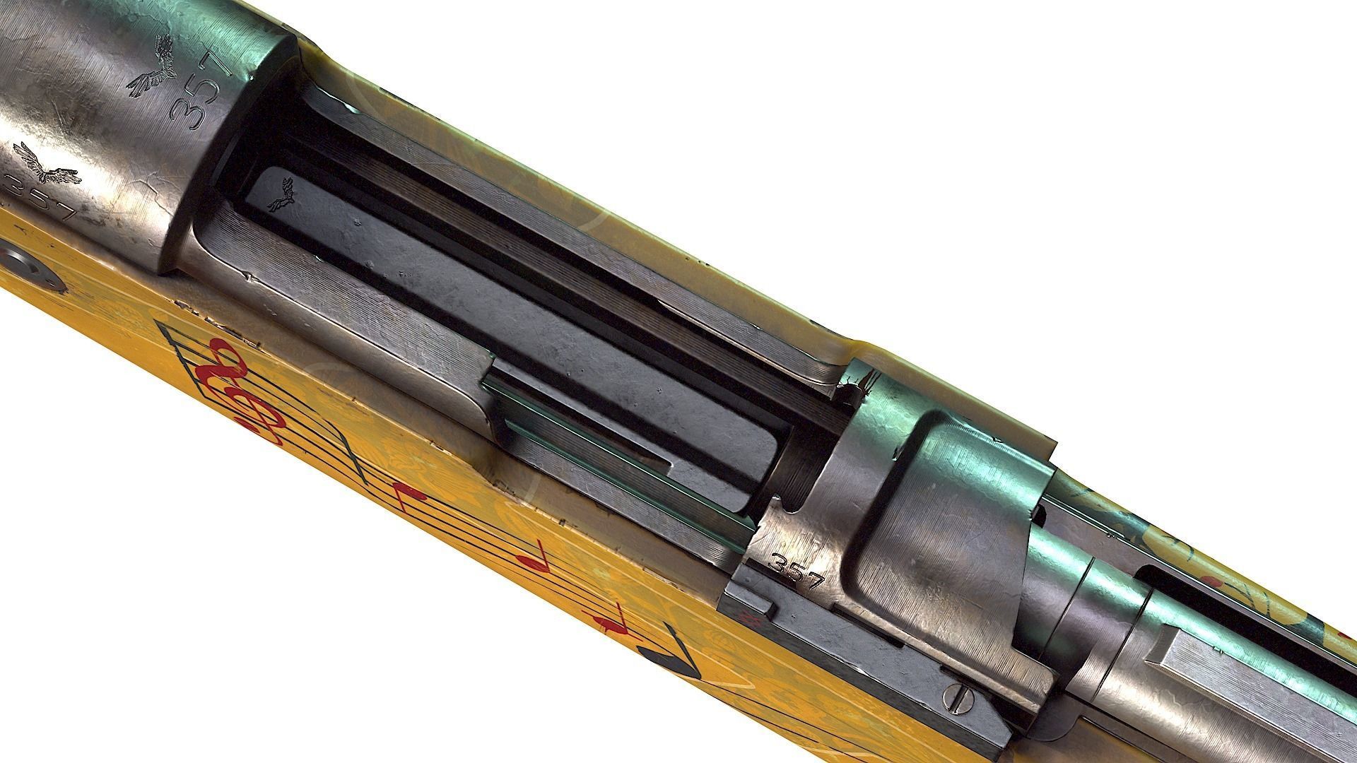 Mauser 98k Low-poly 3D model_7