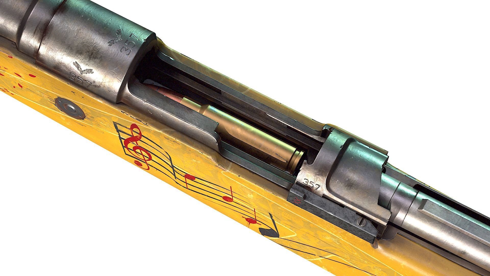 Mauser 98k Low-poly 3D model_11