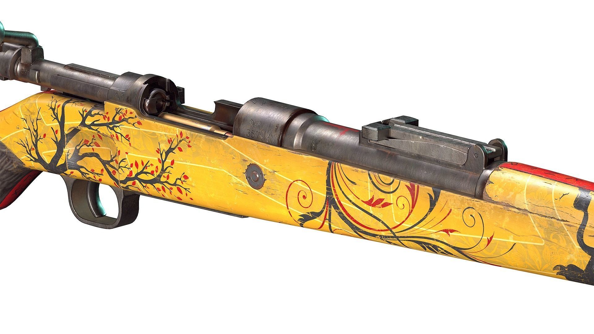 Mauser 98k Low-poly 3D model_3