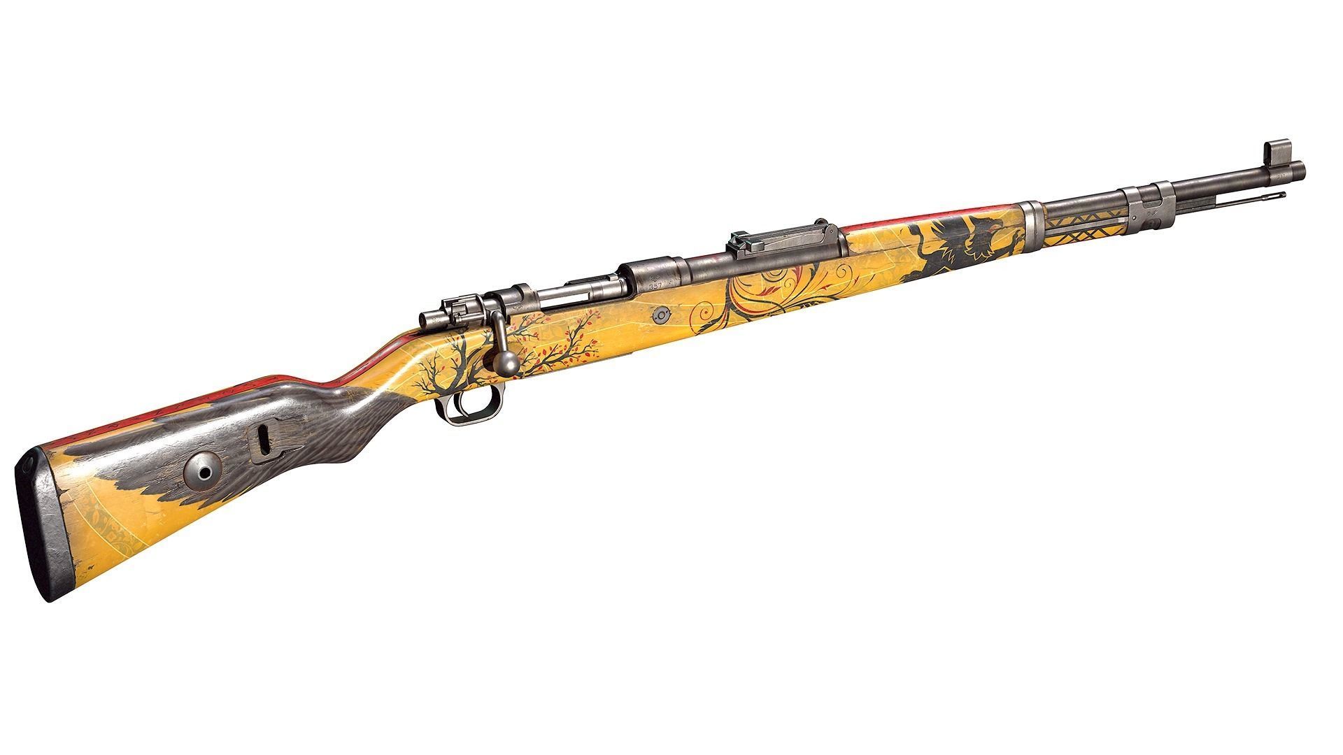 Mauser 98k Low-poly 3D model_2