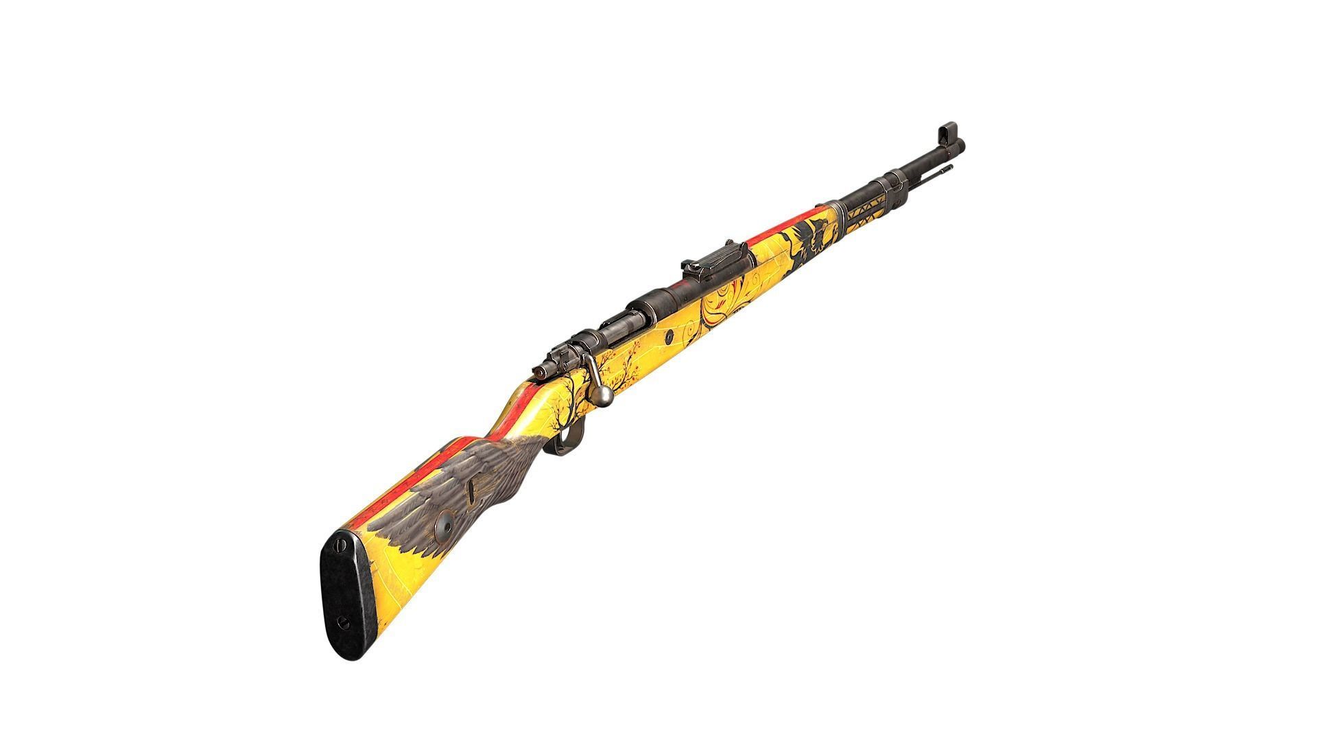 Mauser 98k Low-poly 3D model_19