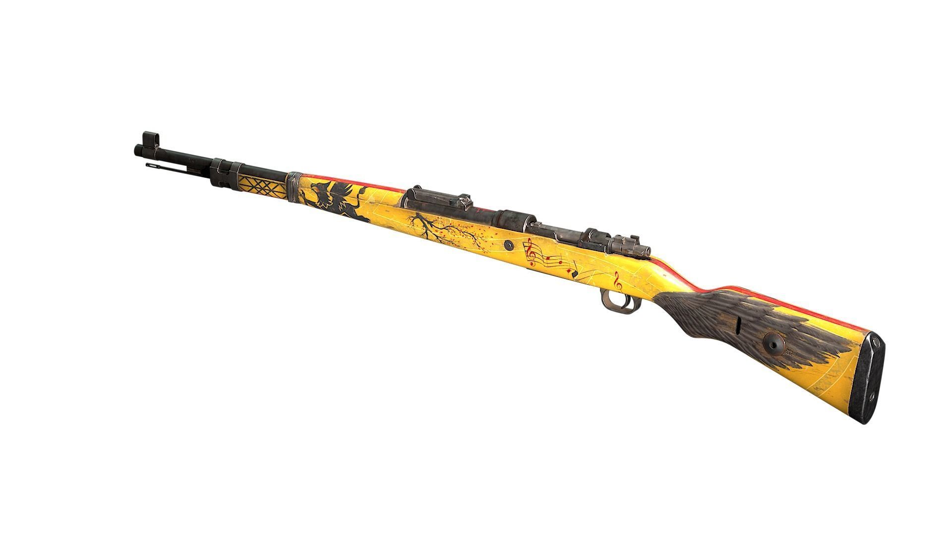 Mauser 98k Low-poly 3D model_22