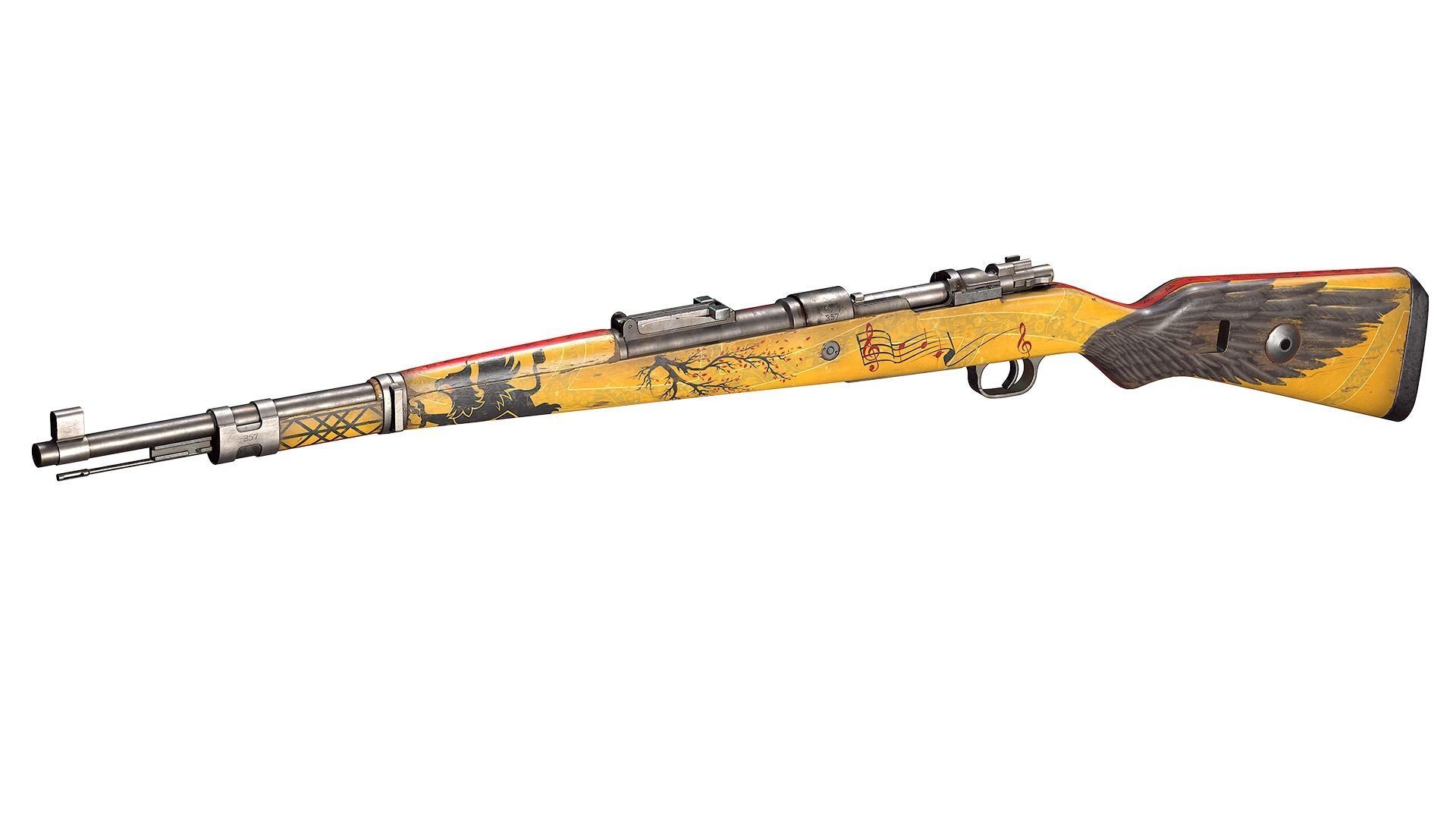 Mauser 98k Low-poly 3D model_1