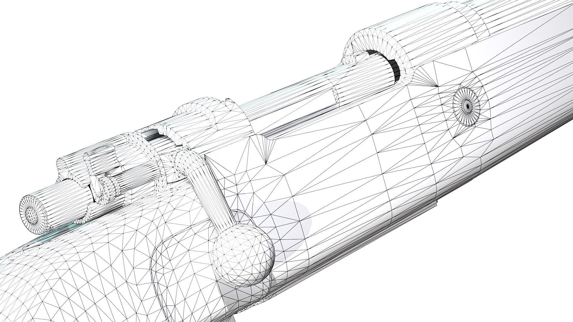 Mauser 98k Low-poly 3D model_25