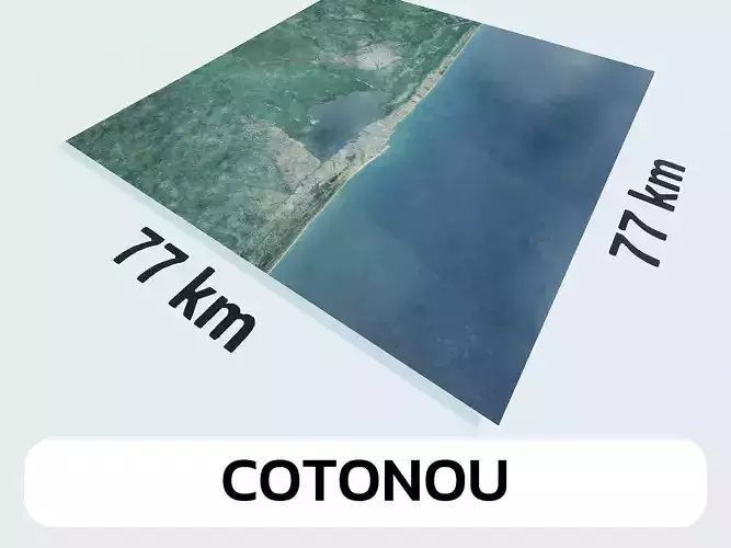 Cotonou Benin City Landscape 3D Model