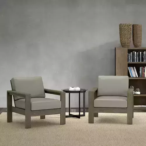 Pottery Barn Lounge Chair 3D model