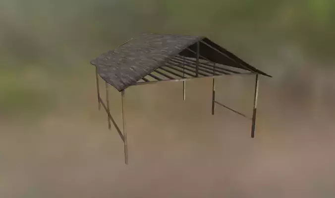 Grass Hut - Low poly