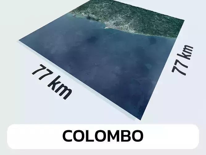 Colombo Sri Lanka City Landscape 3D Model