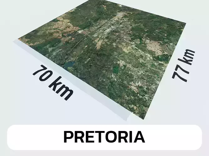 Pretoria South Africa City Landscape 3D Model