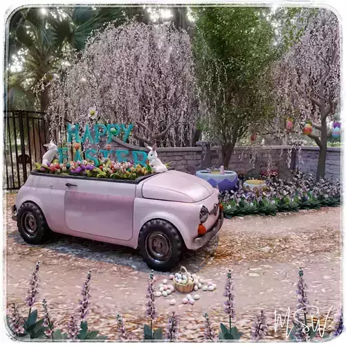 Easter Egg Hunt Blender Scene