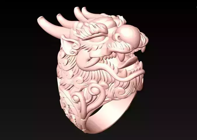 Dragon Ring - Mens Ring - N1358