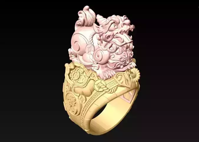 Pixiu Ring - Unicorn Ring - N1455