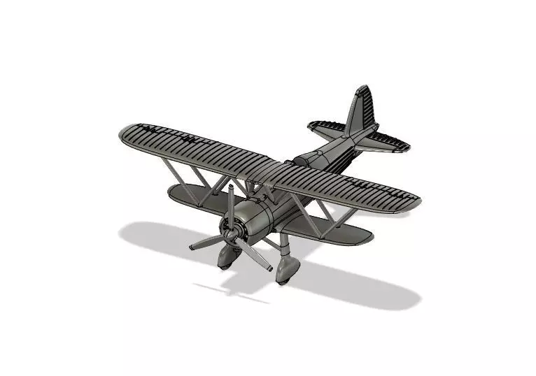 Fiat CR42 Falco - Scala 1-200 3D print model_0