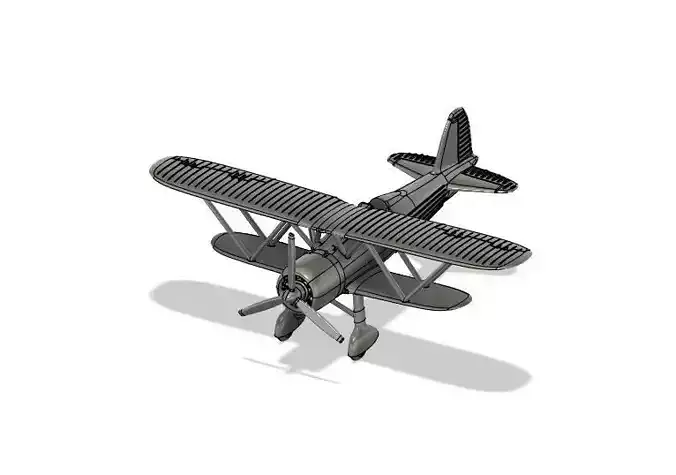 Fiat CR42 Falco - Scala 1-200 3D print model