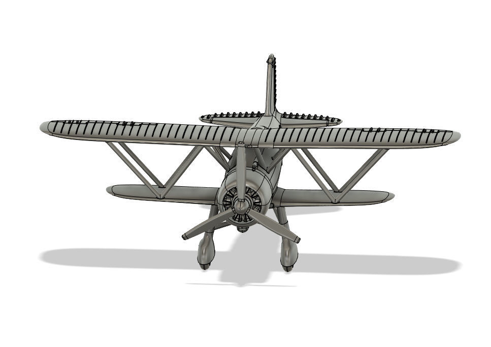 Fiat CR42 Falco - Scala 1-200 3D print model_4