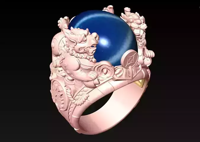 Pixiu Ring - Unicorn Ring - N1428