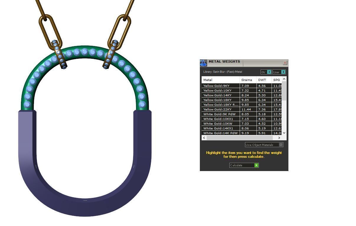 Tiffany Lock Pendant Extra Large 3D print model_6