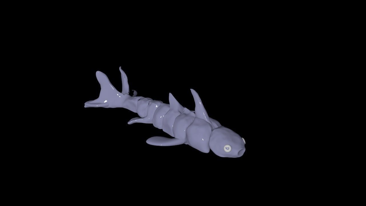Articulated Koi Fish 3D print model_3