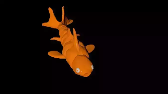 Articulated Koi Fish 3D print model