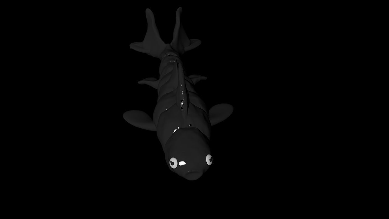 Articulated Koi Fish 3D print model_1