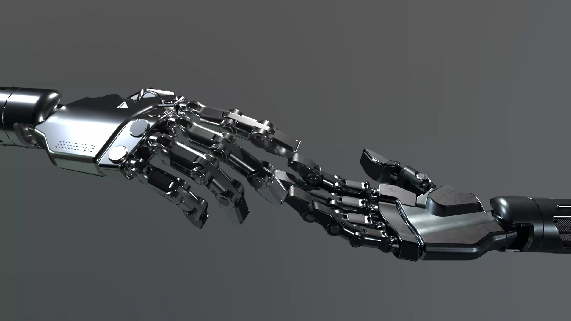 Robohands Low-poly 3D model_0