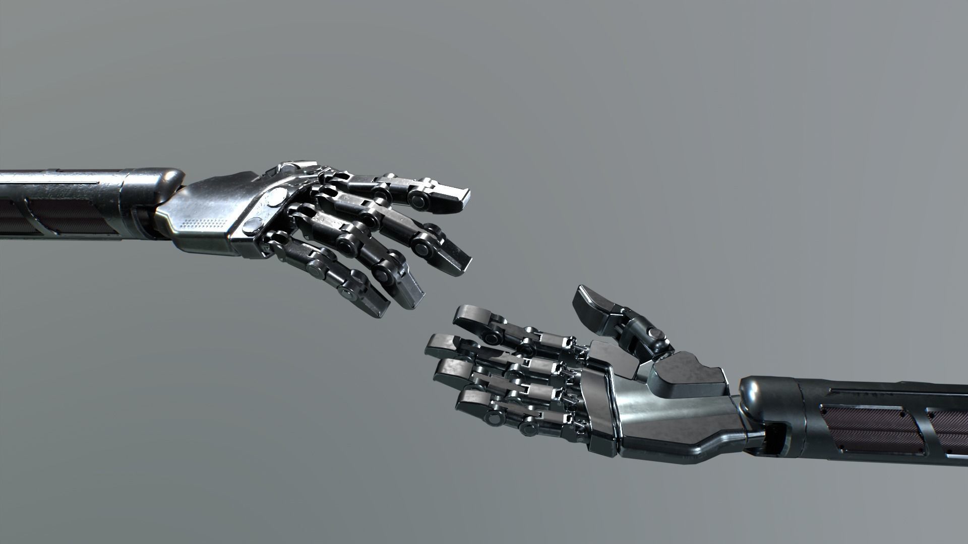Robohands Low-poly 3D model_2