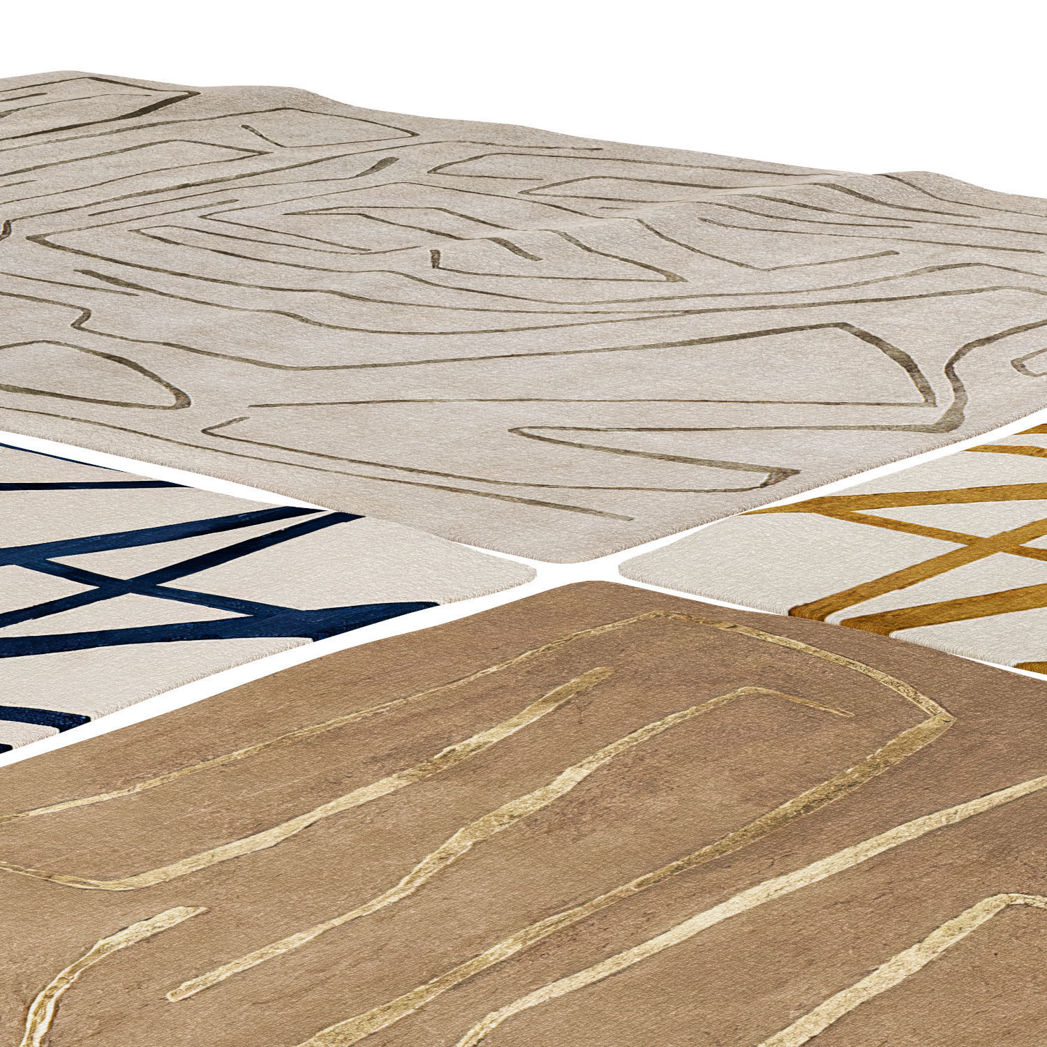 Four rugs by Corner Design 3D model_5