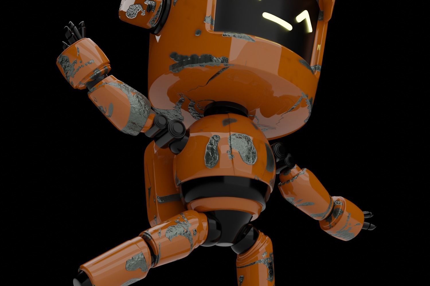 Sci-fi robot 3D model_2