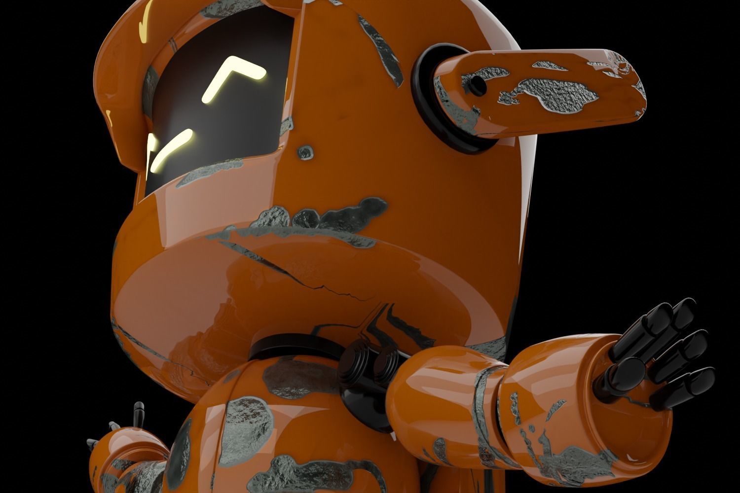 Sci-fi robot 3D model_1