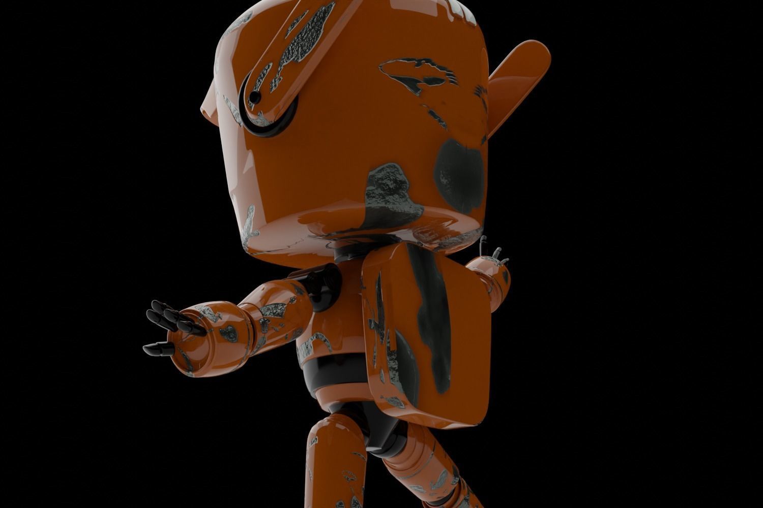 Sci-fi robot 3D model_4