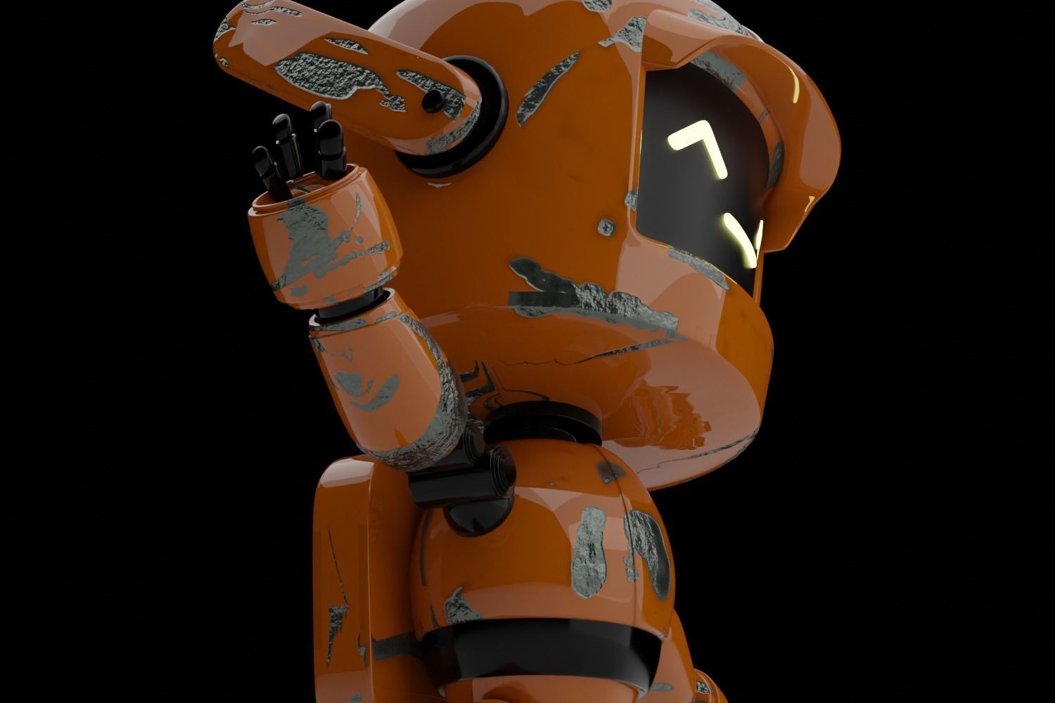 Sci-fi robot 3D model_3