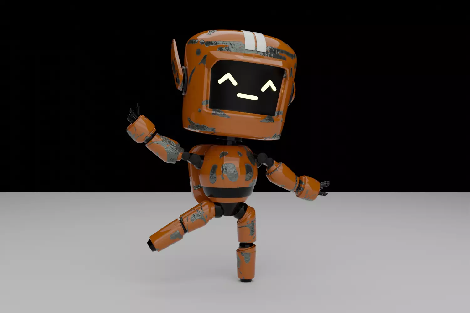 Sci-fi robot 3D model_0