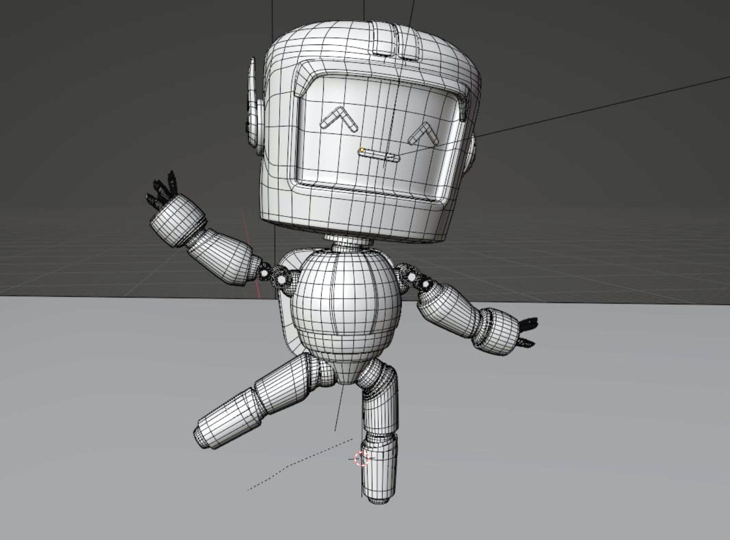 Sci-fi robot 3D model_5