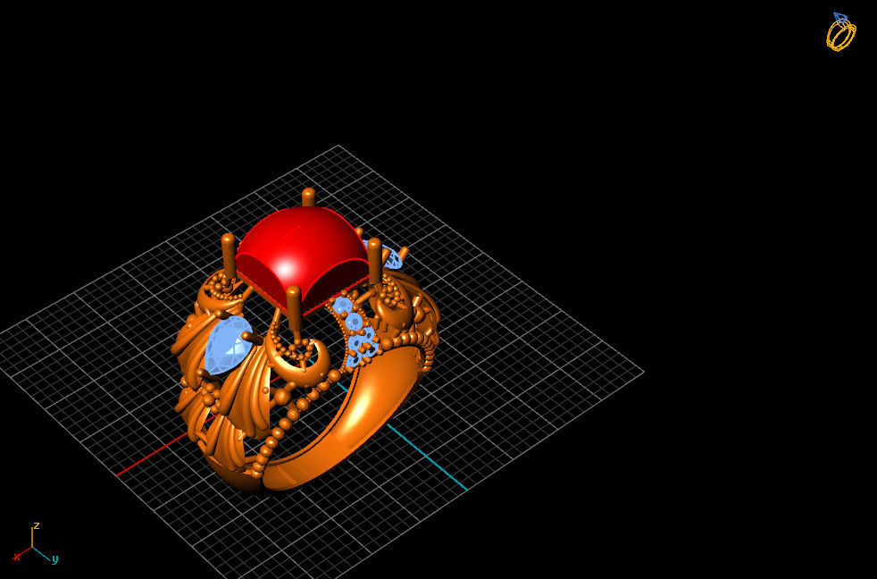 Collection- Bulk Rings with Files 3D print model new 2023 3D print model_2