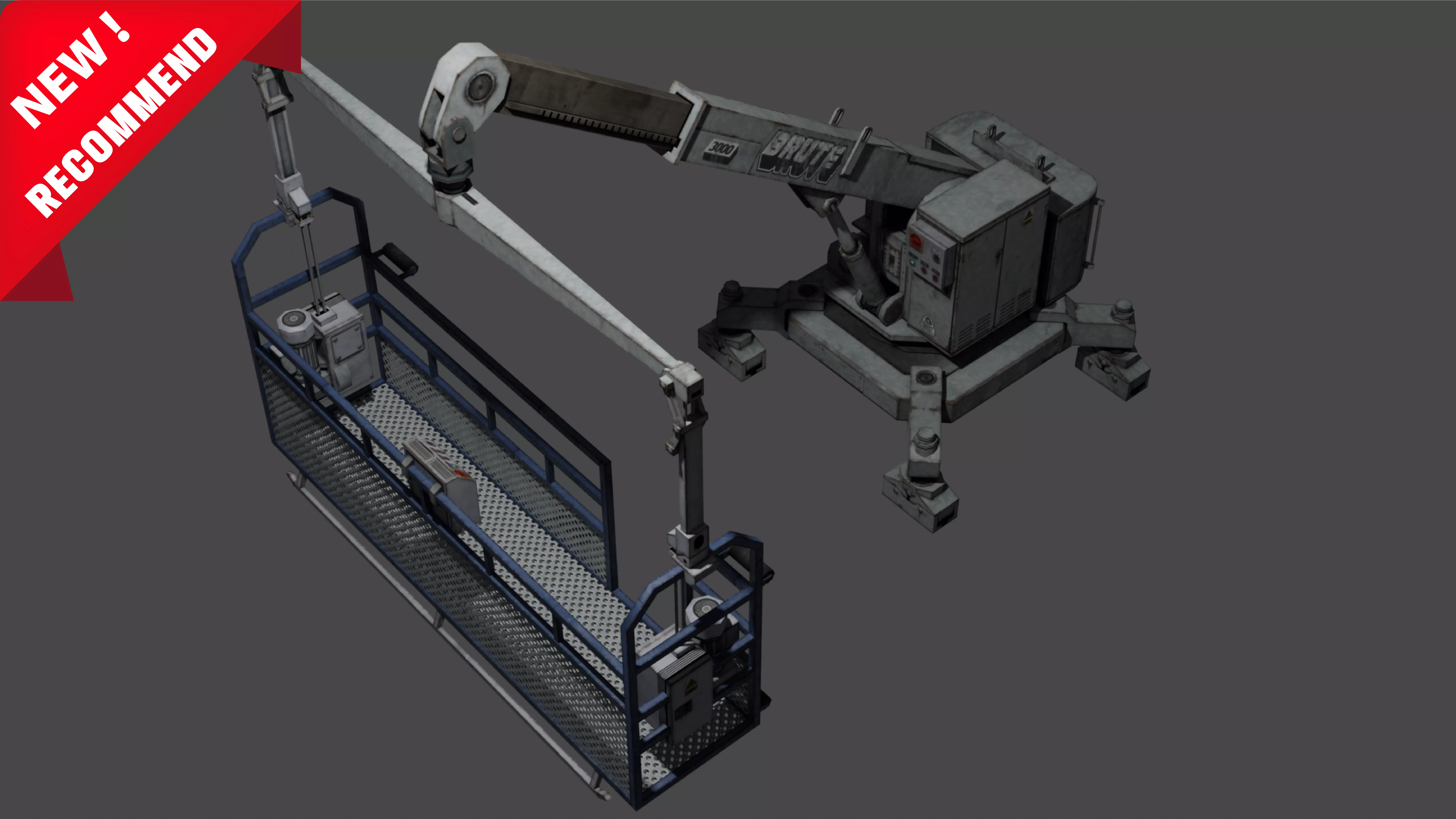 Building Maintenance Low-poly 3D model Low-poly 3D model